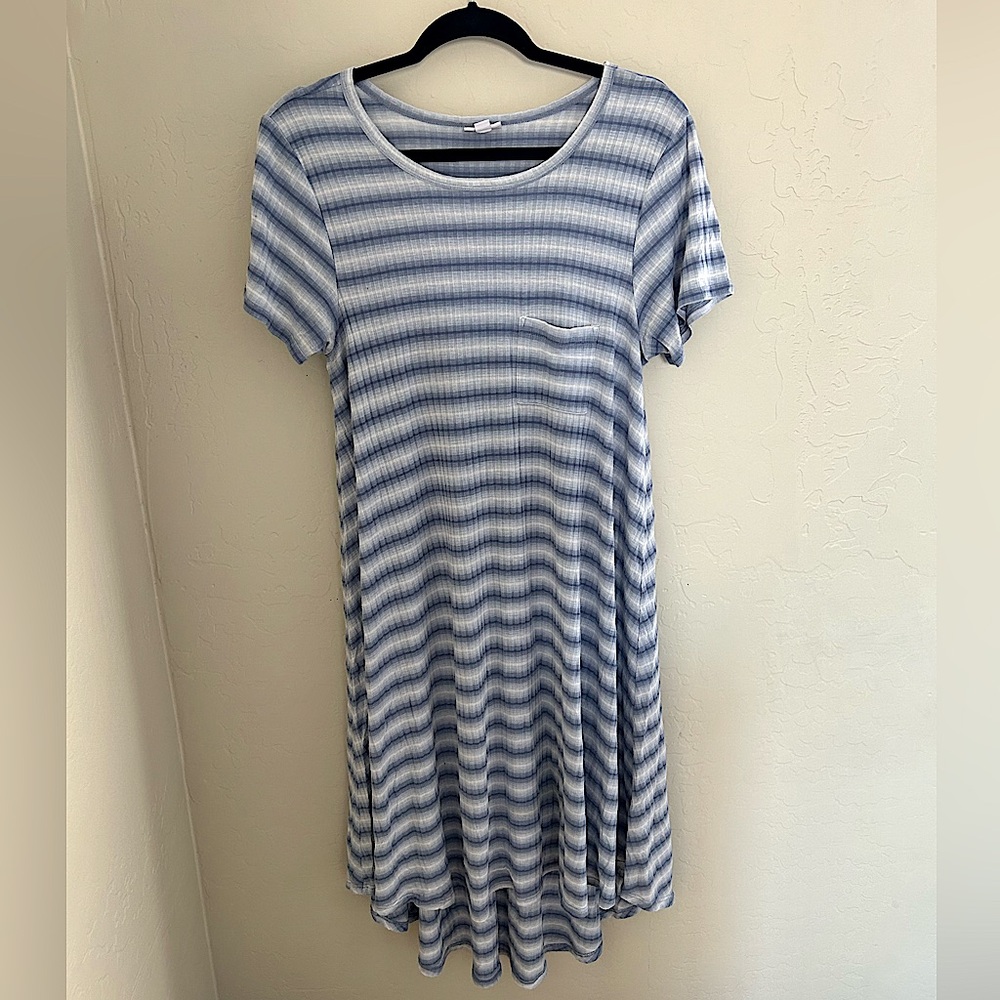 Striped LuLaRoe Shirt Dress